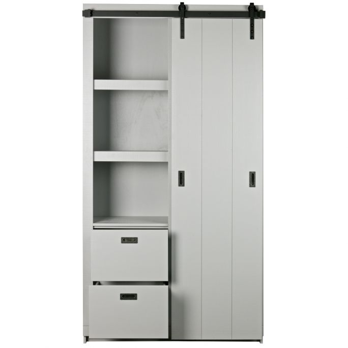 Kast Barn Slide betongrijs