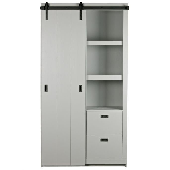 Kast Barn Slide betongrijs