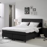 Boxspring Luca in stof Hugo Black