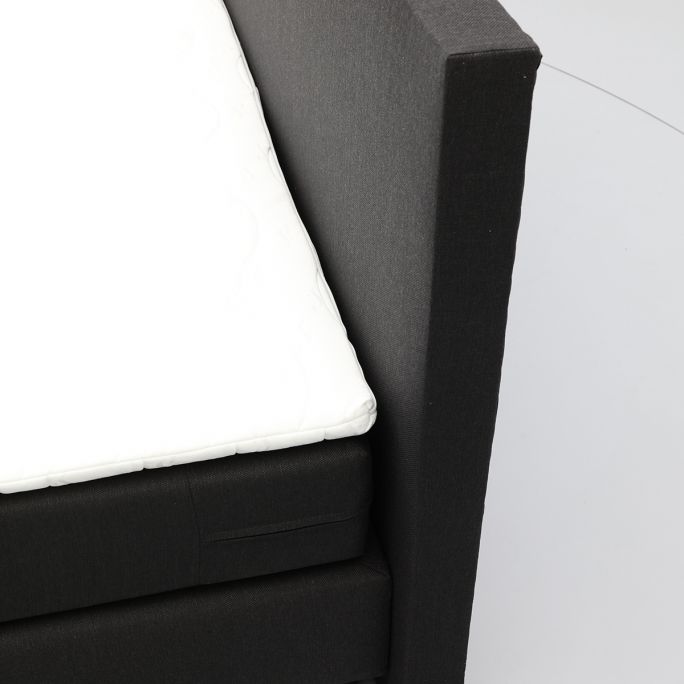 Boxspring Luca in stof Hugo Black