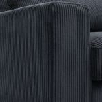 Loveseat Cocoon in Ribcord Antraciet