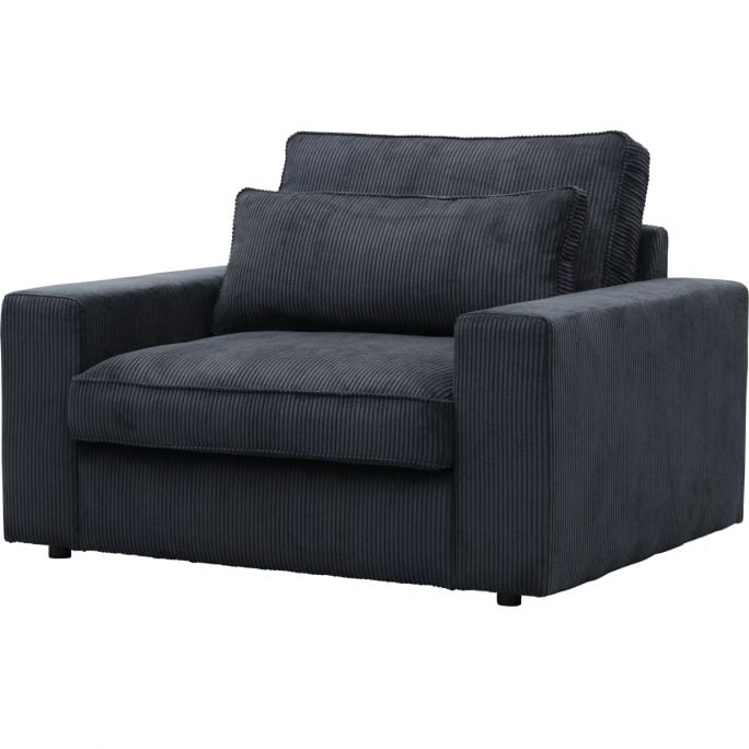 Loveseat Cocoon in Ribcord Antraciet