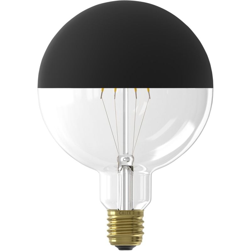 Calex globelamp LED filament 4W (vervangt 25W) grote fitting E27 125mm zwart-helder