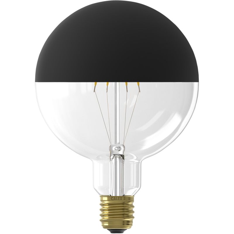 Filament Top Mirror LED Globe zwart afbeelding