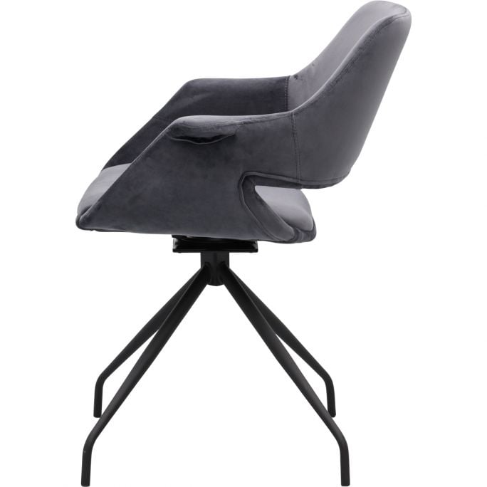 Eetkamerstoel Metz Dark Grey