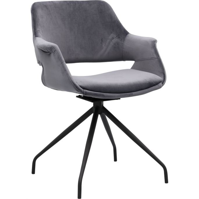Eetkamerstoel Metz Dark Grey