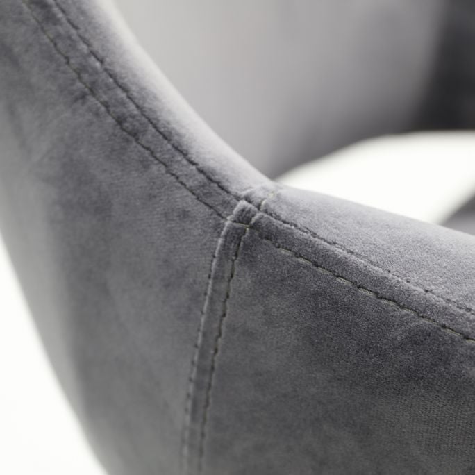 Eetkamerstoel Metz Dark Grey