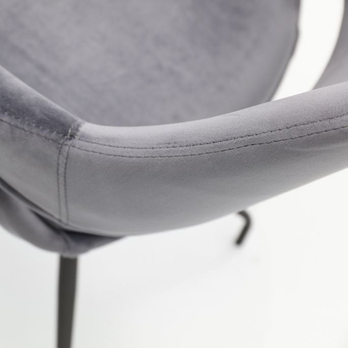 Eetkamerstoel Metz Dark Grey