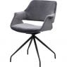 Eetkamerstoel Metz Dark Grey