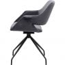 Eetkamerstoel Metz Dark Grey
