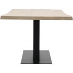 Eettafel Darby met metalen tafelvoet dubbel