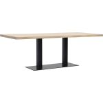 Eettafel Darby met metalen tafelvoet dubbel