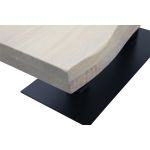 Eettafel Darby met metalen tafelvoet dubbel