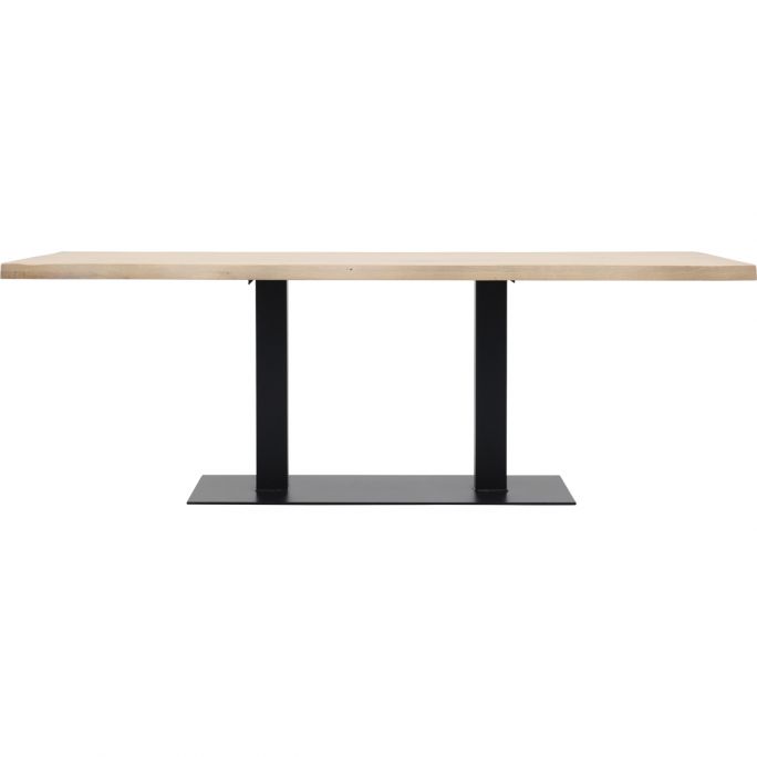 Eettafel Darby met metalen tafelvoet dubbel