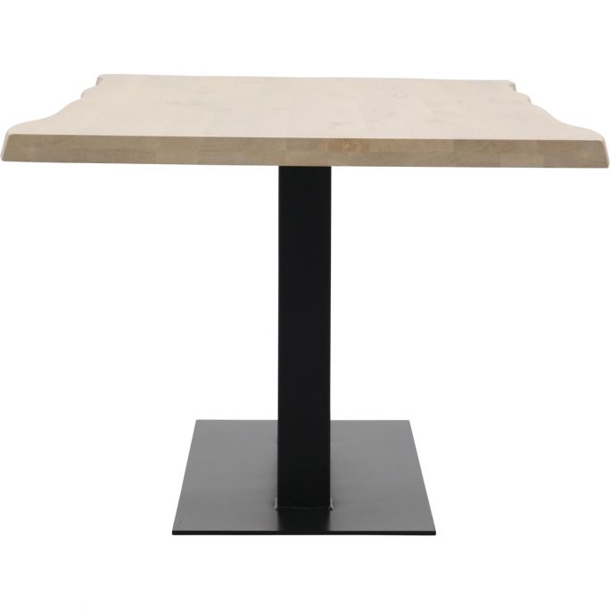 Eettafel Darby met metalen tafelvoet dubbel