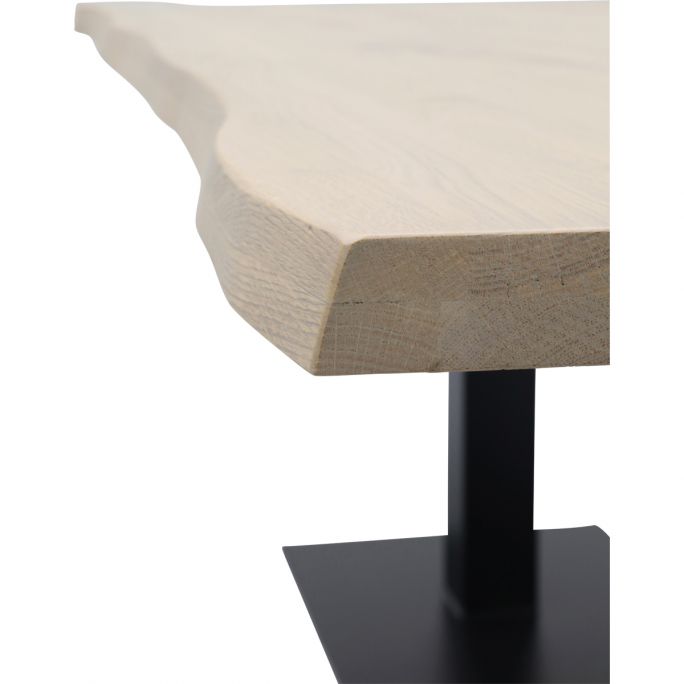 Eettafel Darby met metalen tafelvoet dubbel