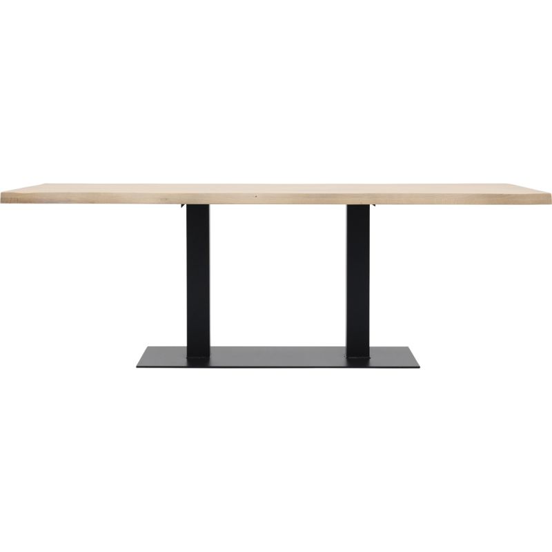Eettafel Darby met metalen tafelvoet dubbel