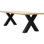 Eettafel Aspen met metalen X-poot