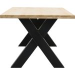 Eettafel Aspen met metalen X-poot