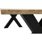 Eettafel Aspen met metalen X-poot