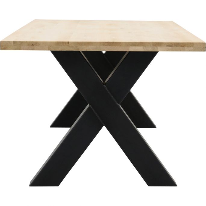 Eettafel Aspen met metalen X-poot