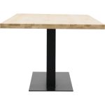 Eettafel Aspen met metalen tafelvoet dubbel