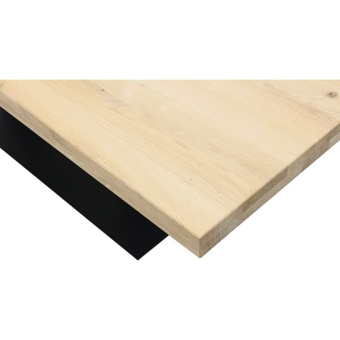 Eettafel Aspen met metalen tafelvoet dubbel