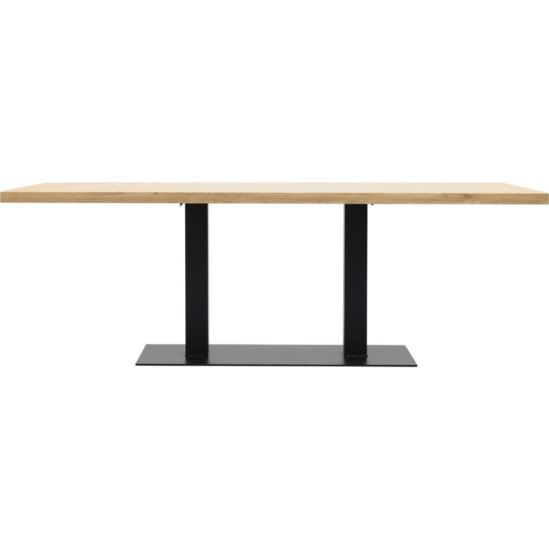 Eettafel Aspen met metalen tafelvoet dubbel