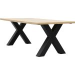 Eettafel Boston met metalen X-poot