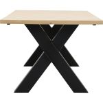 Eettafel Boston met metalen X-poot