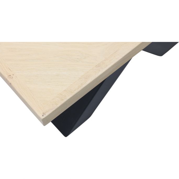 Eettafel Boston met metalen X-poot