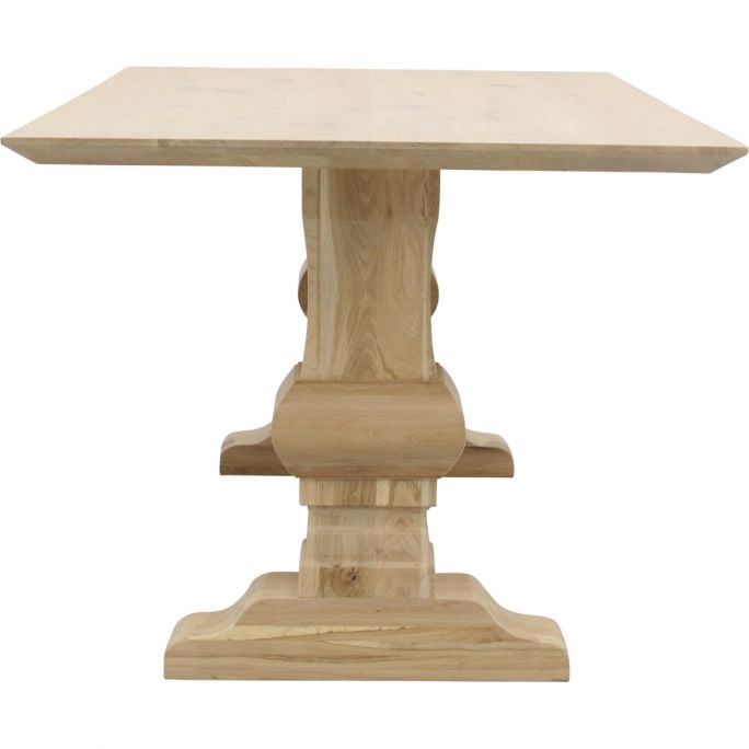 Eettafel Conroe met eiken kolompoot