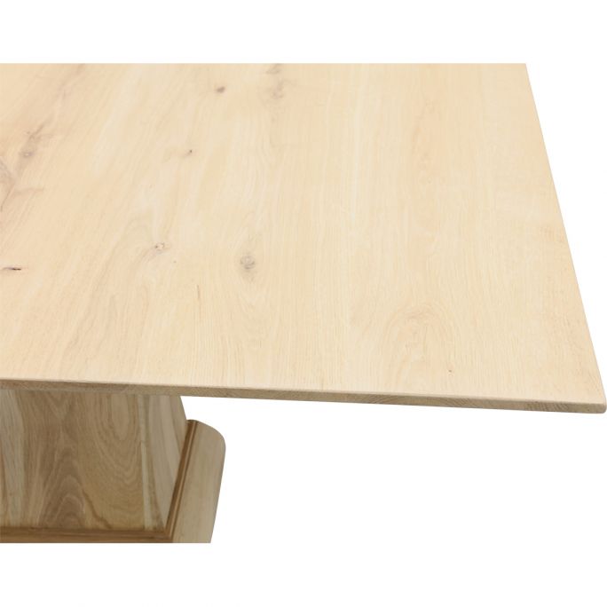 Eettafel Conroe met eiken kolompoot