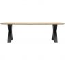 Eettafel Conroe met metalen X-poot