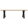 Eettafel Conroe met metalen X-poot