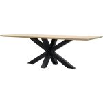 Eettafel Conroe met metalen spinpoot 10x10