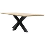 Eettafel Conroe met metalen spinpoot 10x10