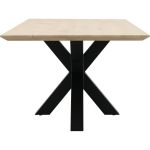 Eettafel Conroe met metalen spinpoot 10x10