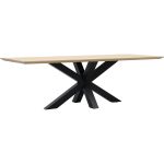 Eettafel Conroe met metalen spinpoot 10x10