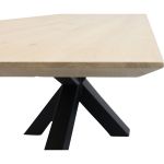 Eettafel Conroe met metalen spinpoot 10x10