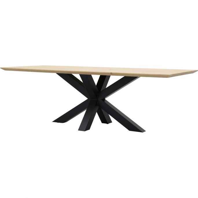 Eettafel Conroe met metalen spinpoot 10x10