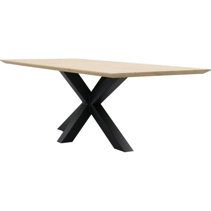 Eettafel Conroe met metalen spinpoot 10x10