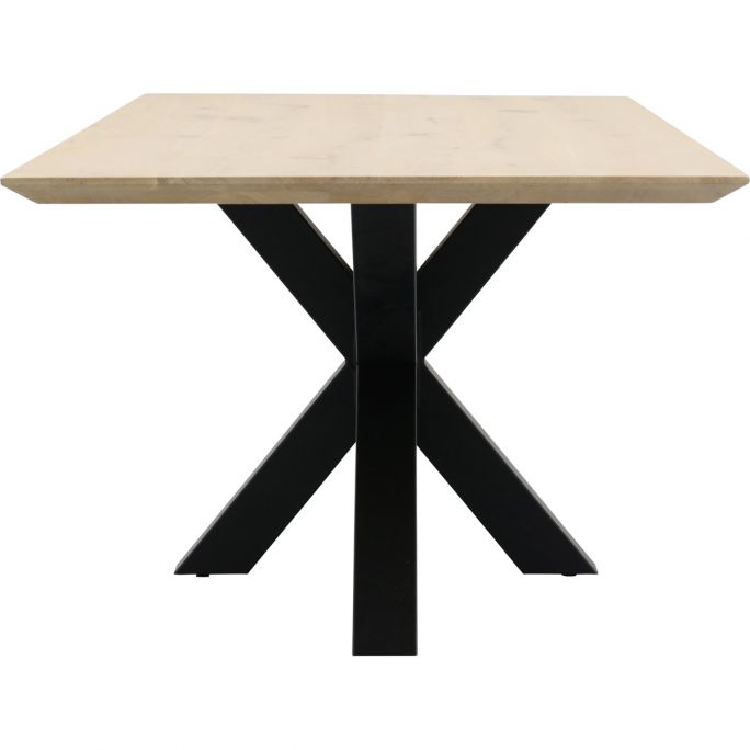 Eettafel Conroe met metalen spinpoot 10x10