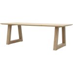 Eettafel Conroe met eiken poot schuin