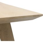 Eettafel Conroe met eiken poot schuin