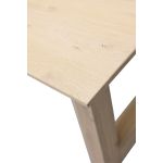 Eettafel Conroe met eiken poot schuin