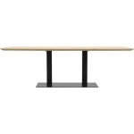 Eettafel Conroe met metalen tafelvoet dubbel