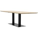 Eettafel Conroe met metalen tafelvoet dubbel