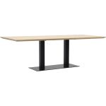 Eettafel Conroe met metalen tafelvoet dubbel