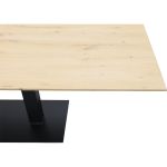 Eettafel Conroe met metalen tafelvoet dubbel